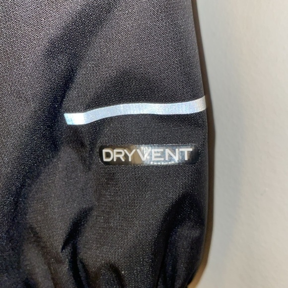 North Face Black Light Weight Jacket Weather-Resistant Full-Zip w/hood 14/16 - Picture 6 of 6